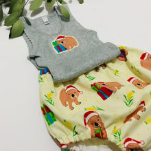 Load image into Gallery viewer, Christmas Wombat Bloomer Set