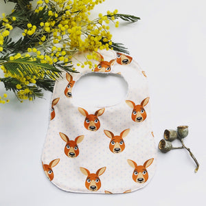 Kangaroo Faces Bib