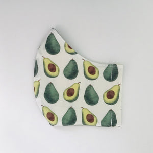 Avocado fabric face mask