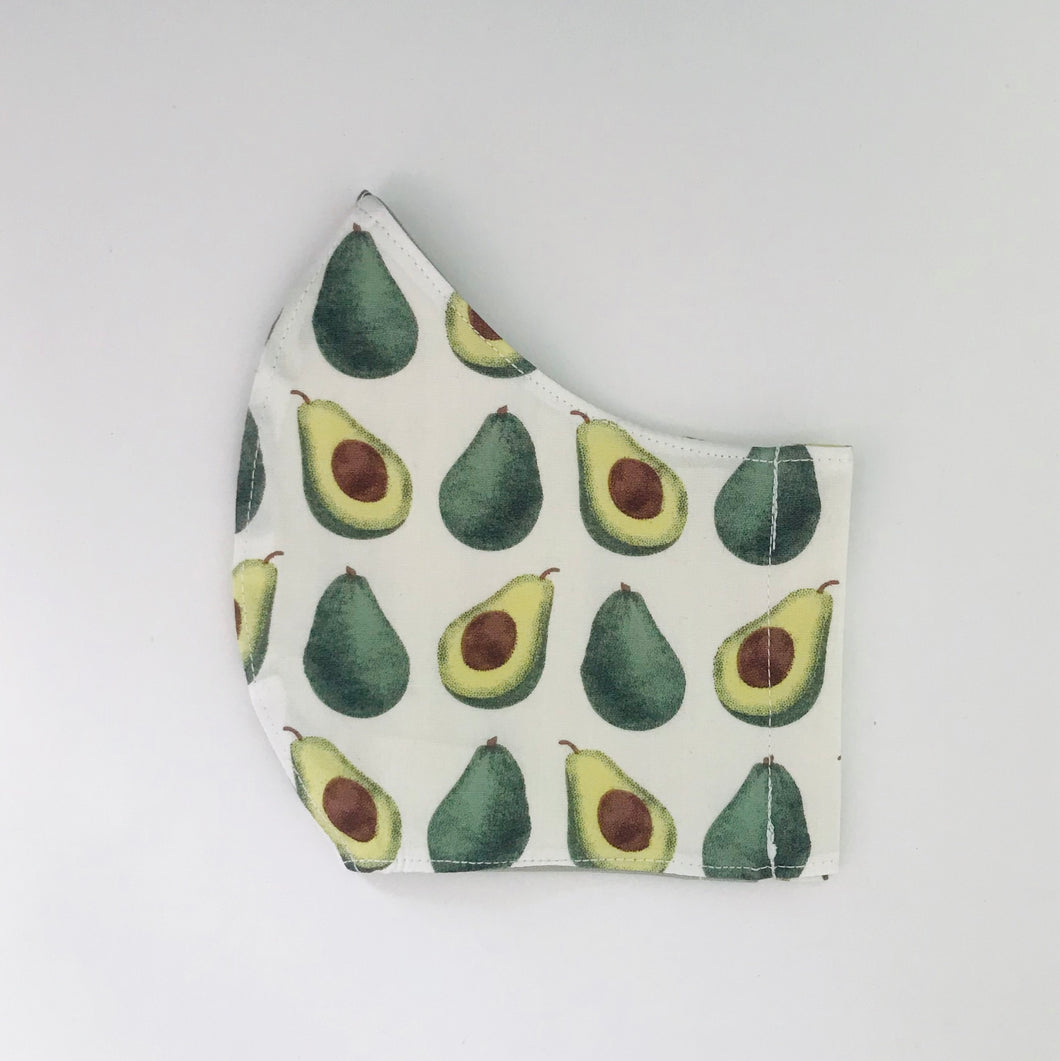 Avocado fabric face mask