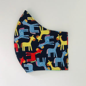 Zebra fabric face mask