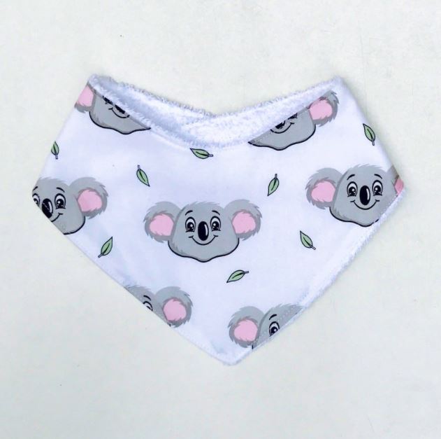 Koala Face Dribble Bib