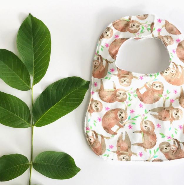 Sleepy Sloth Bib