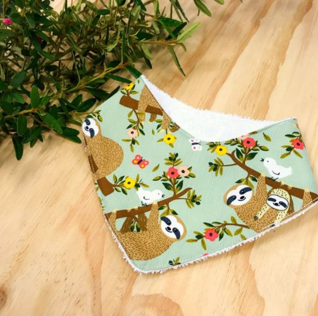 Sloth Dribble Bib