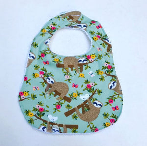 Smiley Sloth Bib
