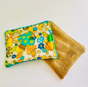 Mushroom Print Eco Friendly Sponge / Scourer