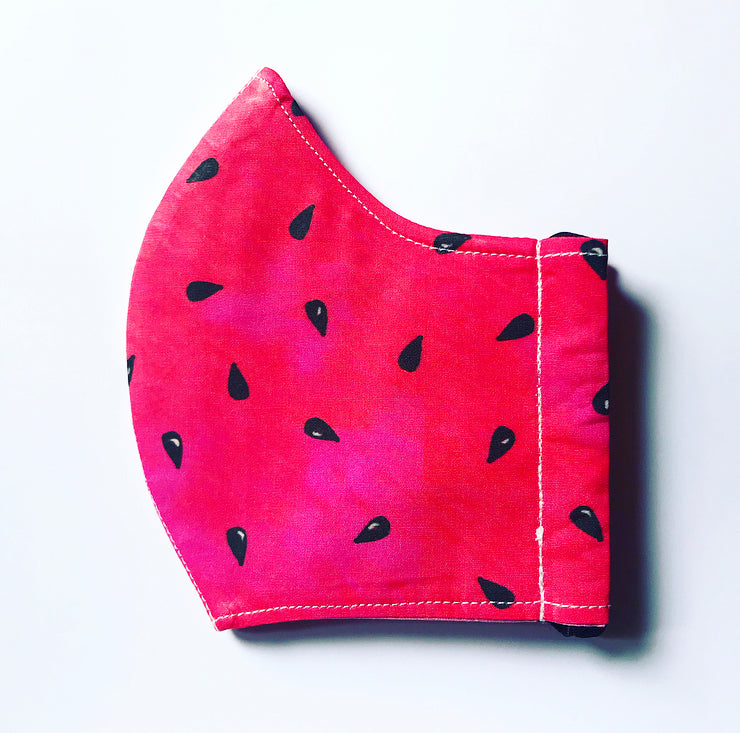 Watermelon fabric face mask