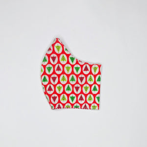Christmas Mini Trees fabric face mask