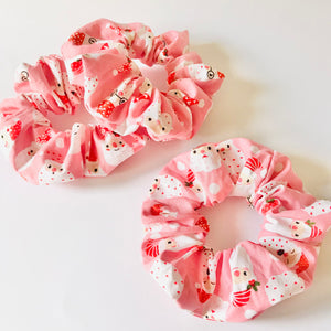 Pink Santa Scrunchie