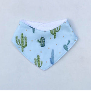 Mint Cacti Dribble Bib