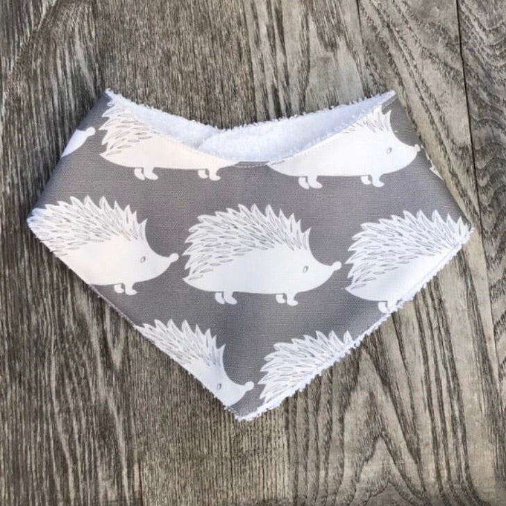 Woodland Hedgehog Dribble Bib