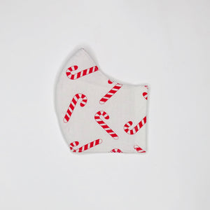 Christmas Candy Cane fabric face mask