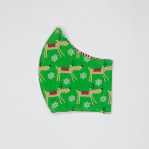 Christmas Rudolph fabric face mask