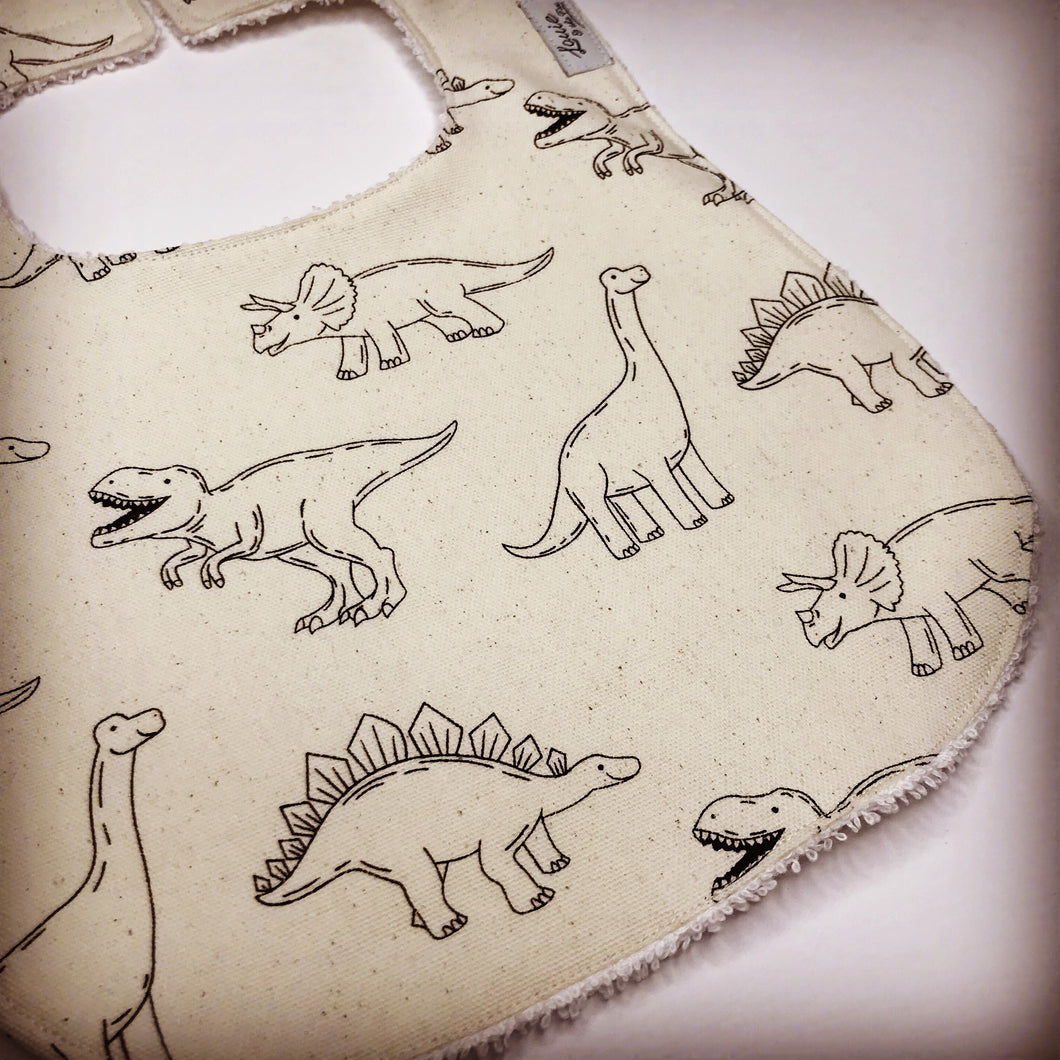 Dinosaur Sketch Bib