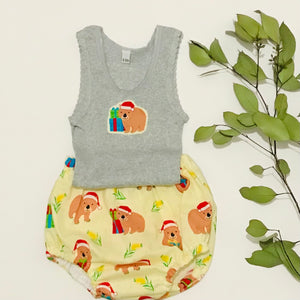 Christmas Wombat Bloomer Set