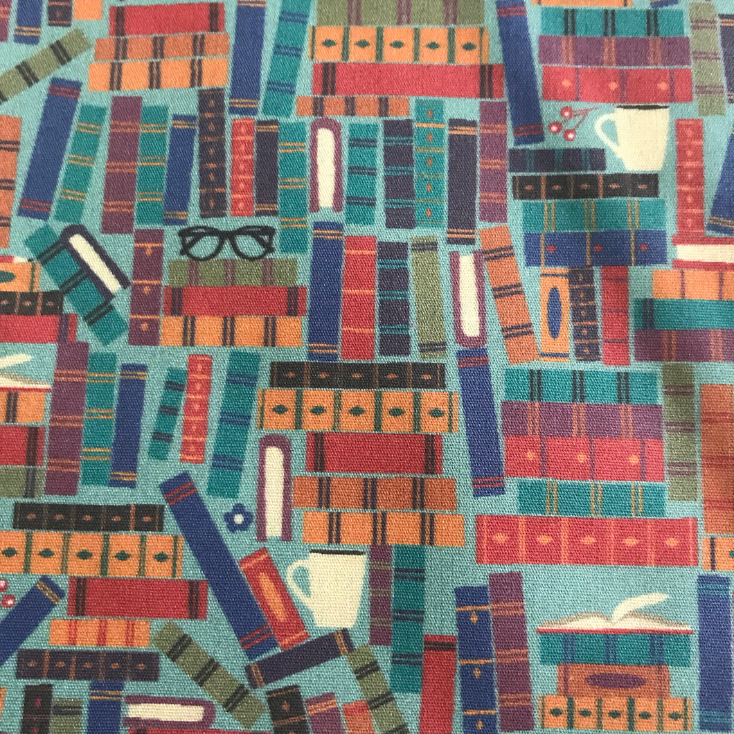 Book worm fabric face mask