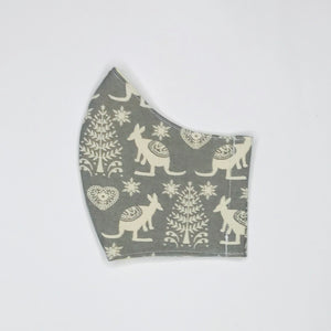 Christmas Kangaroo fabric face mask