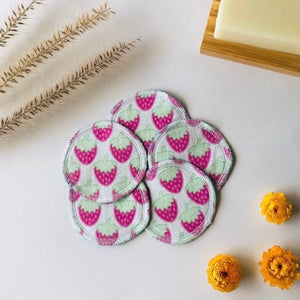 Strawberries Reusable Makeup Wipes