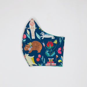 Christmas Aussie Natives fabric face mask