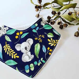 Navy Koala Dribble Bib
